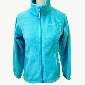 Columbia Sportswear Aqua/Teal/Tiffany Blue Fleece Zip Jacket Women’s Medium